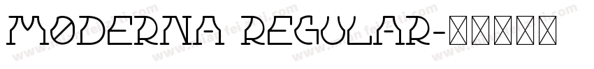 Moderna Regular字体转换